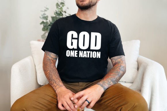God One Nation Graphics for T-Shirt Designs