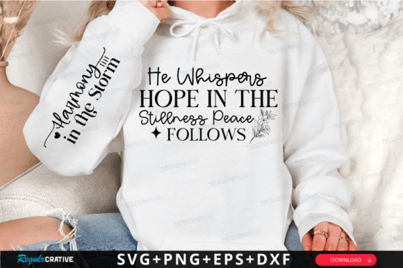 He Whispers Hope: SVG Graphics for T-Shirt Designs