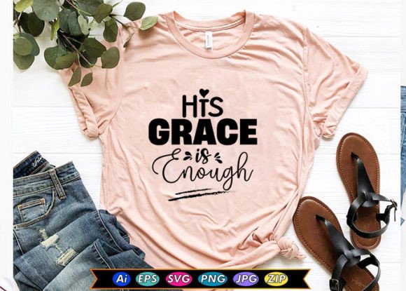 His Grace is Enough: Free Graphics for Crafters