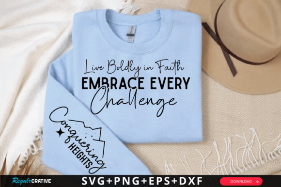 Live Boldly in Faith: Graphics for T-Shirt Designs