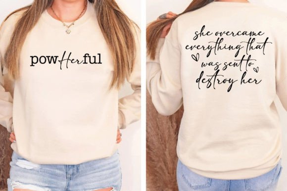 She Overcame Everything Graphics for T-Shirt Designs